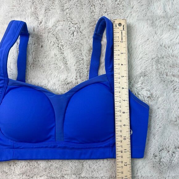 LULULEMON TA TA TAMER BRA PADDED ROCKSTEADY SIZE 32C Blue Sports - Picture 8 of 8
